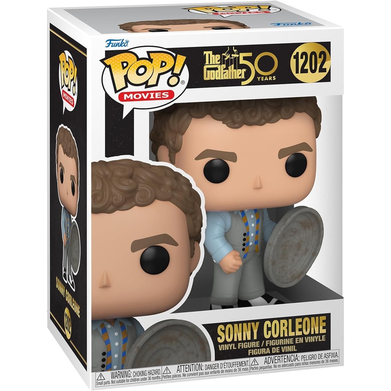 1202 Funko Pop! Movies: The Godfather 50th - Sonny Corleone (with Trash Can Lid) + PoP Protector