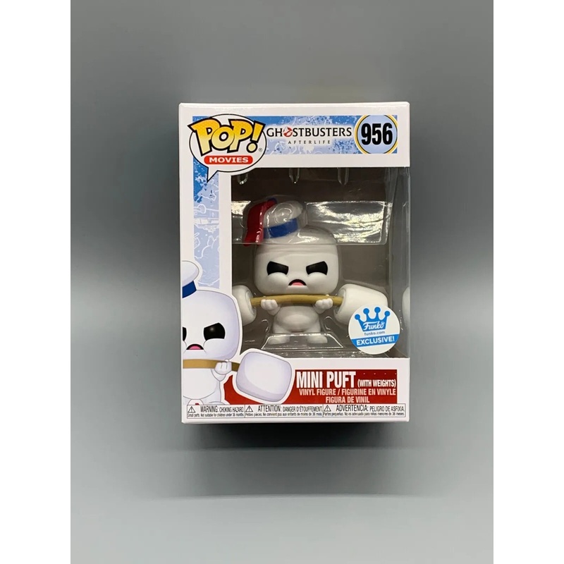 FUNKO POP! #956 MINI PUFT W/ WEIGHTS GHOSTBUSTERS FUNKO EXCLUSIVE + PROTECTOR