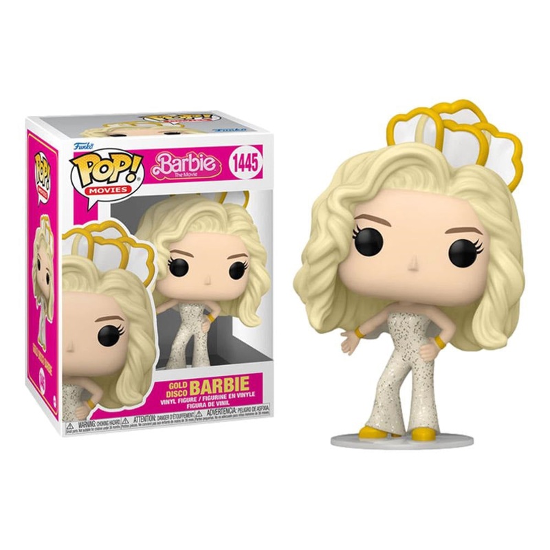 Funko Pop! Barbie The Movie - Gold Disco Barbie 1445 + Free Protector