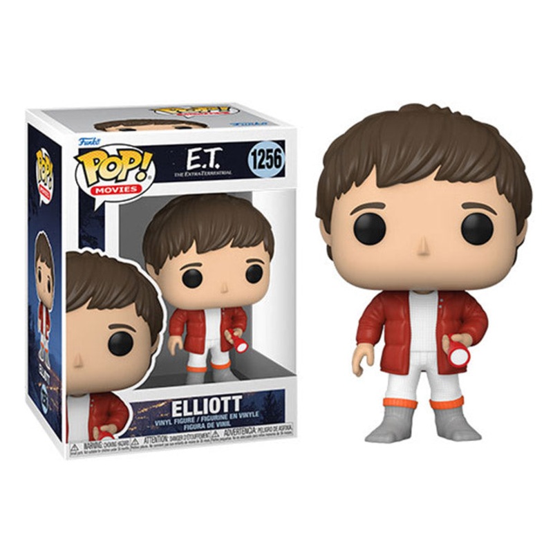 Pop! Movies E.T. The Extra-Terrestrial Vinyl Figure Elliot (with flashlight) #1256 + PoP Protector