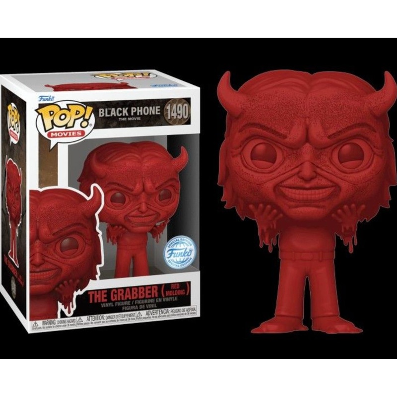 Funko Pop 1490 The Black Phone The Grabber Red Molding Special Edition + PoP Protector