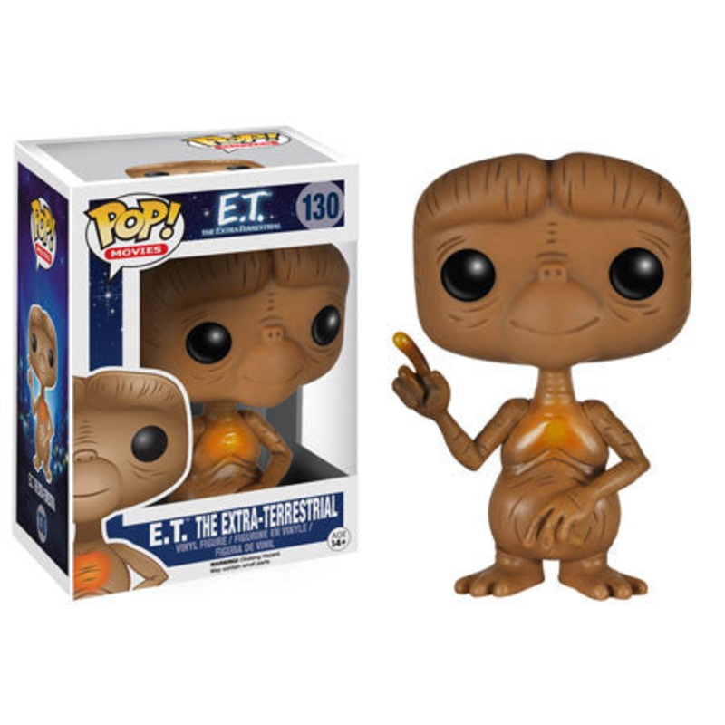 Funko Pop E.T. The Extra-Terrestrial #130 ET Vaulted IN PROTECTOR 2016 Release + PoP Protector