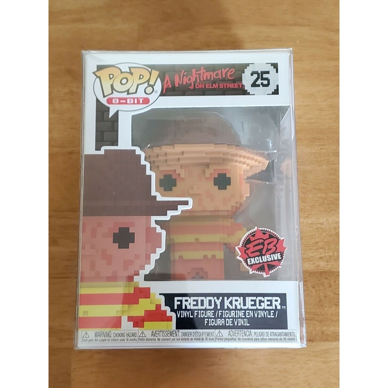 Funko Pop! 8-Bit 25 A Nightmare on Elm Street Freddy Krueger Pop Vinyl EBGAMES Exclusive