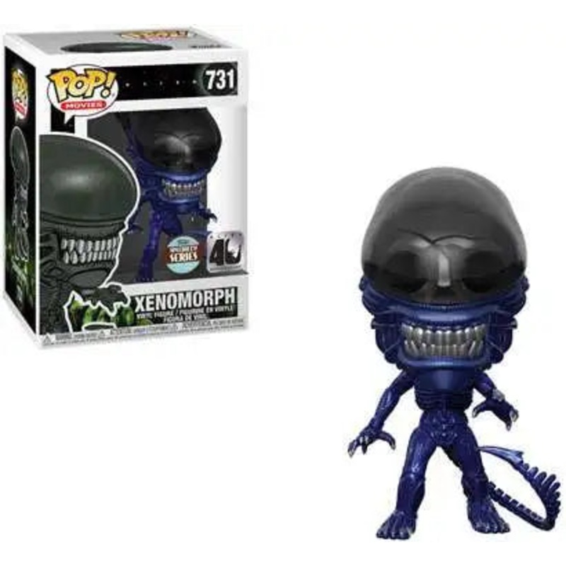 Funko Pop! Alien 40th Anniversary: Xenomorph (Blue Metallic) 731 Funko Specialty Series (VAULTED) + Free Protector