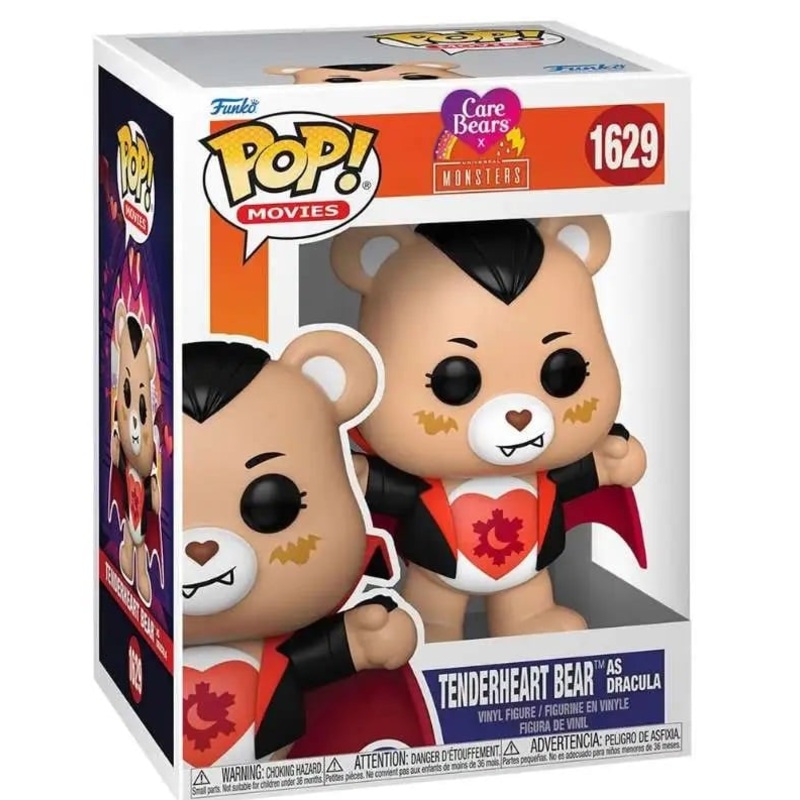 Funko Pop! Care Bears X Universal Monsters - Tenderheart Bear as Dracula 1629 + Free Protector