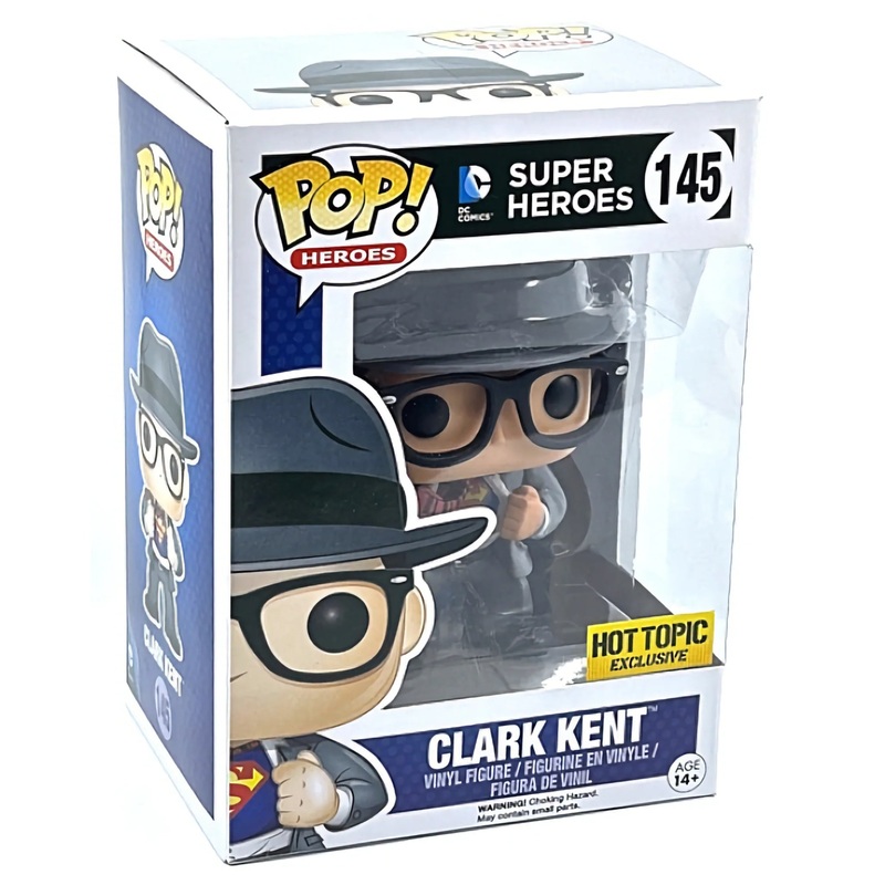 Funko DC Funko POP! Heroes Clark Kent Exclusive Vinyl Figure #145 +  Protector