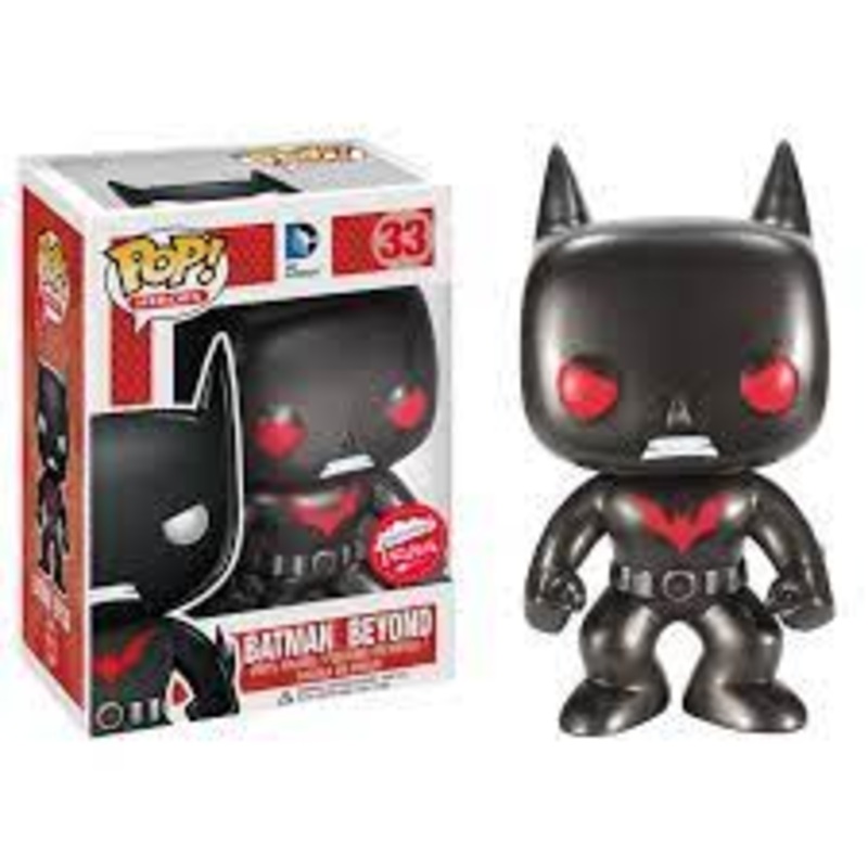 FUNKO POP! BATMAN BEYOND METALLIC FUGITIVE TOYS EXCLUSIVE DC VAULTED RARE #33 + POP PROTECTOR