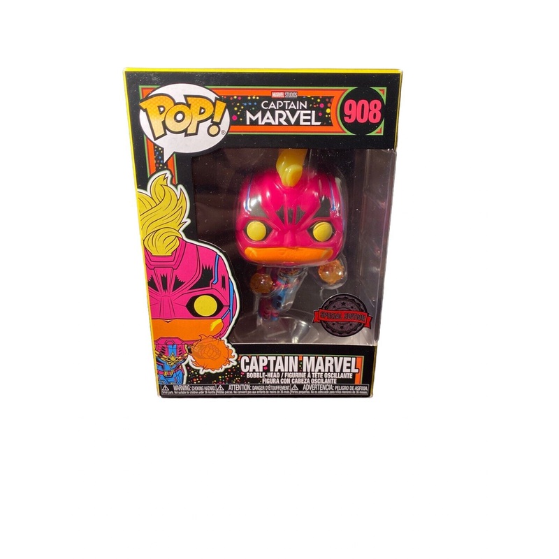 Funko Pop! Marvel Captain Marvel Black Light Special Edition 908