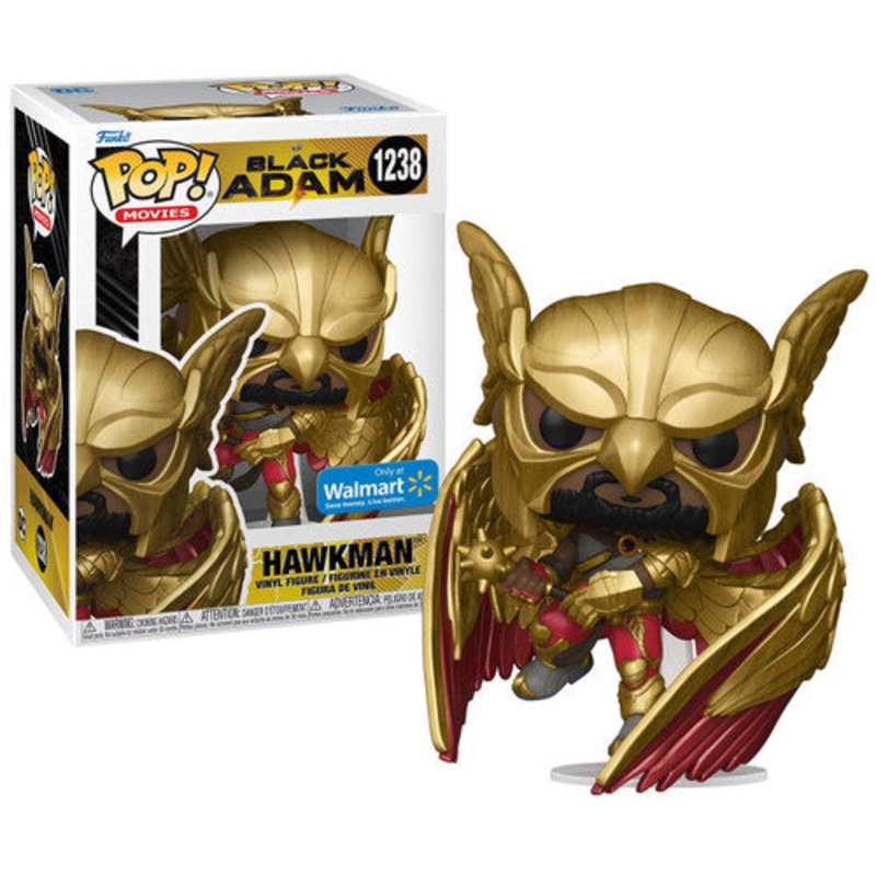 Funko POP! Movies: Black Adam #1238 - Hawkman walmart exclusive + PROTECTOR!