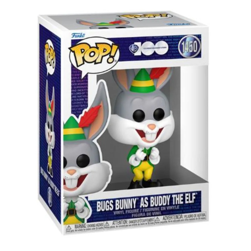 Funko Pop! WB100 Bugs Bunny as Buddy The Elf 1450 + Pop Protector