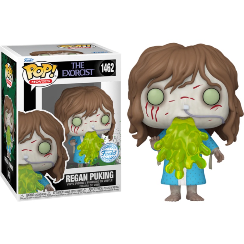 The Exorcist (1973) - Regan Puking Funko Pop! 1462 Vinyl Figure + PoP Protector
