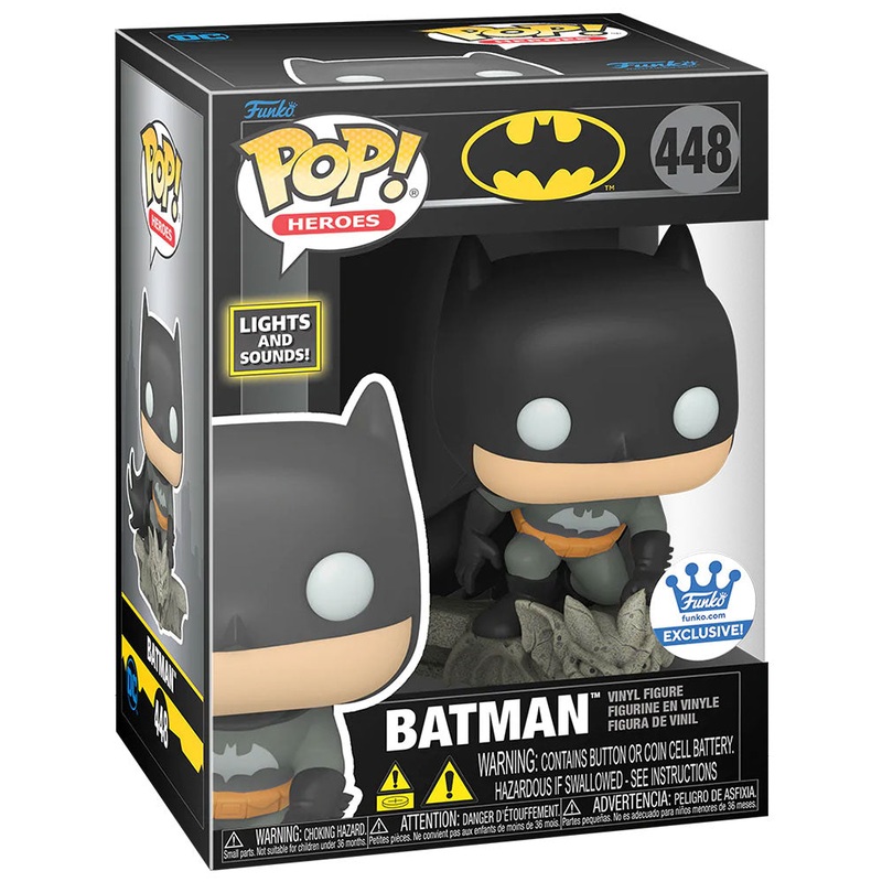 Funko POP! Batman Heroes #448 - Batman Light Up Funko SHOP Exclusive + PROTECTOR!