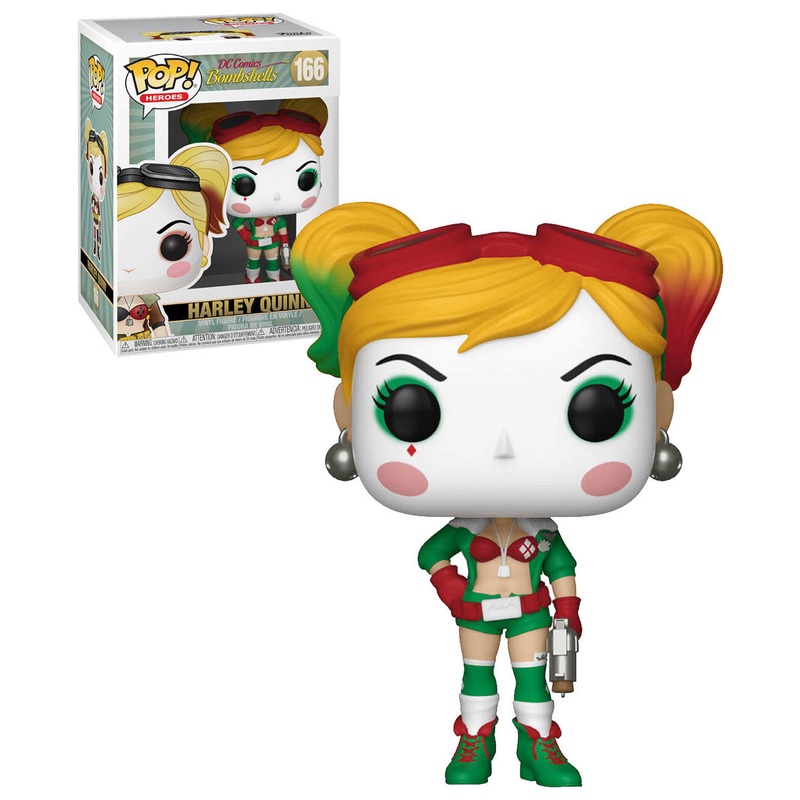 Funko POP! DC Comics Bombshells #166 - Harley Quinn + PROTECTOR!