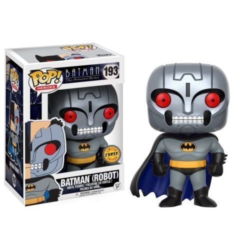 Funko Pop! Batman The Animated Series - Batman (Robot) 193 CHASE+ Free Protector