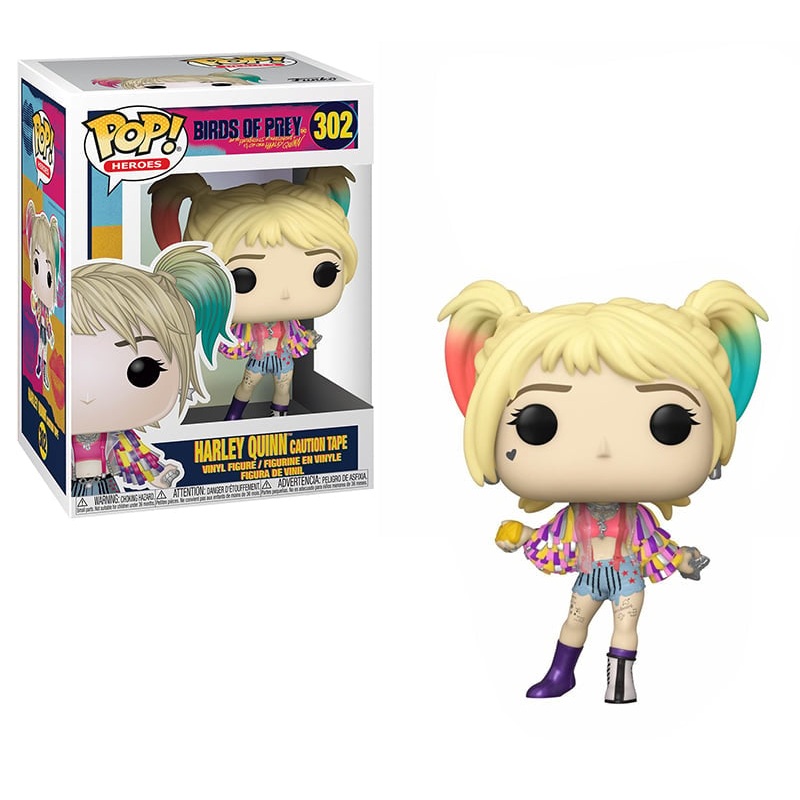 Funko Pop! Birds of Prey - Harley Quinn Caution Tape 302 + Free Protector