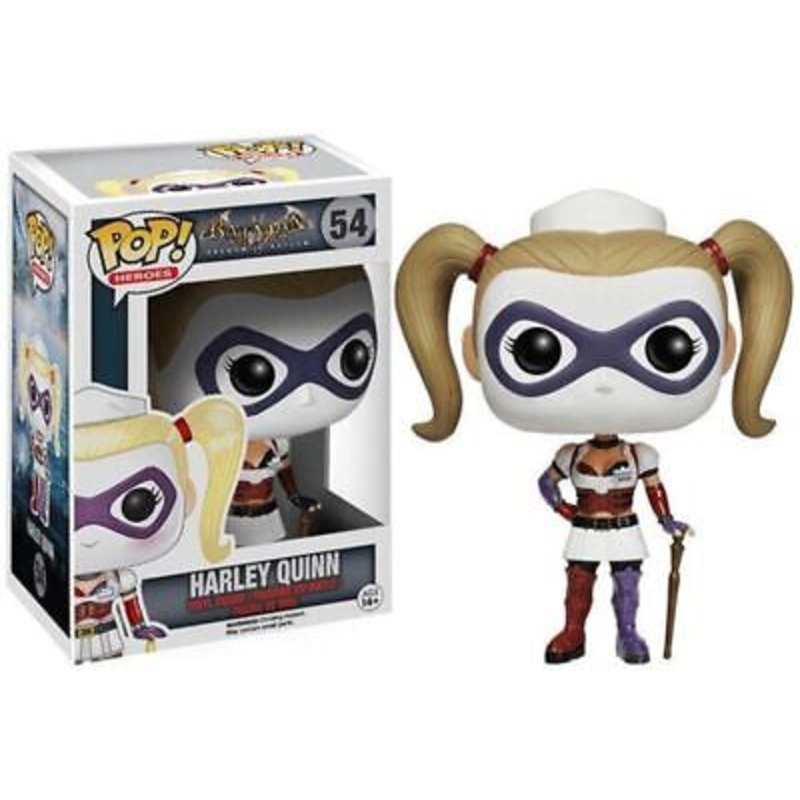 Funko Pop! DC Batman Arkham Asylum Harley Quinn (Nurse) 54 (VAULTED) + Free Protector