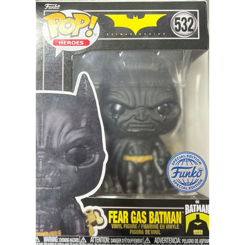 Funko Pop! DC Batman Begins 85 Years : Fear Gas Batman 532 Funko Special Edition + Free Protector