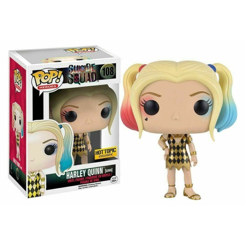Funko Pop! Suicide Squad - Harley Quinn (Gown) Hot Topic Exclusive + Free Protector