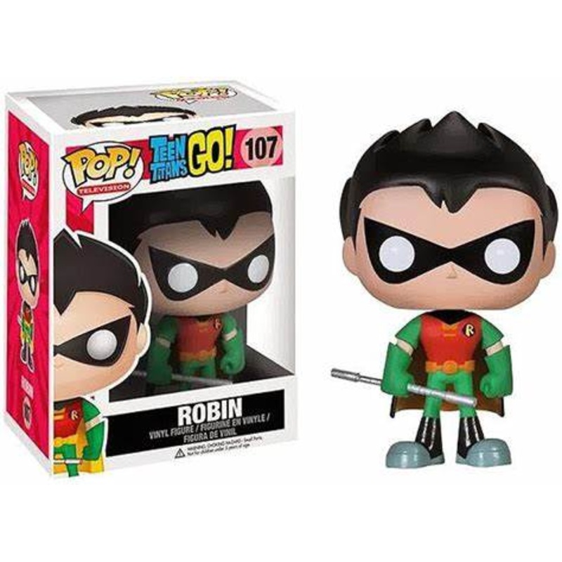 Funko POP! Television: Teen Titans GO! #107 - ROBIN + Protector!