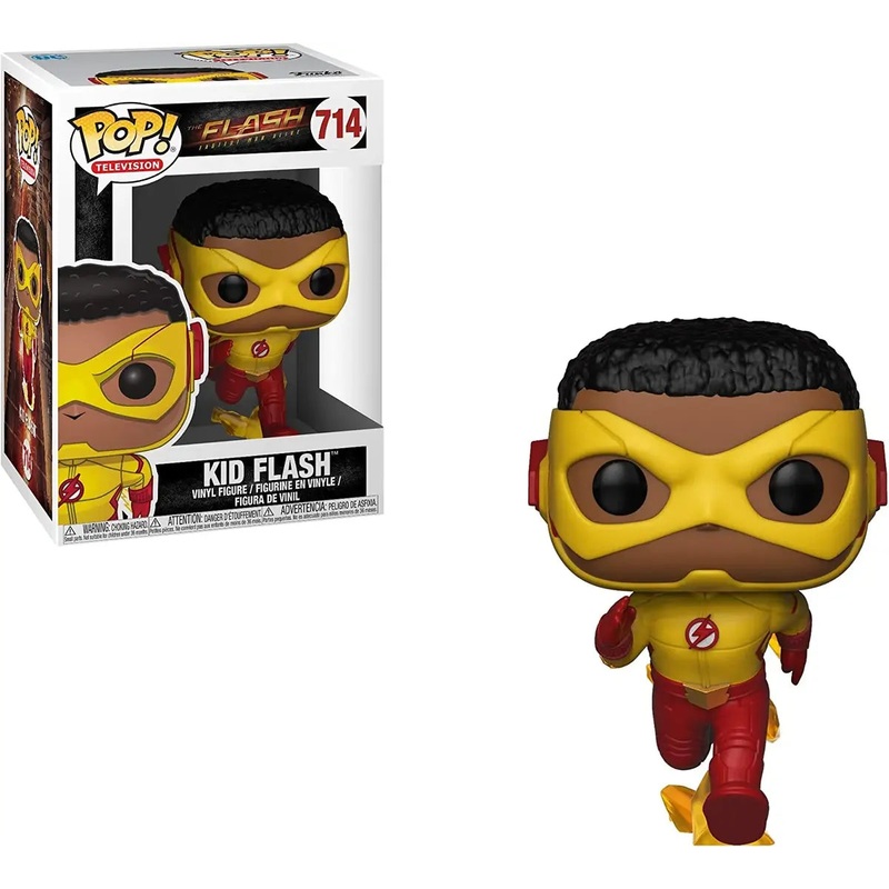 Funko POP! The Flash Fastest Man Alive #713 - Kid Flash + Pop Protector! (VAULTED)