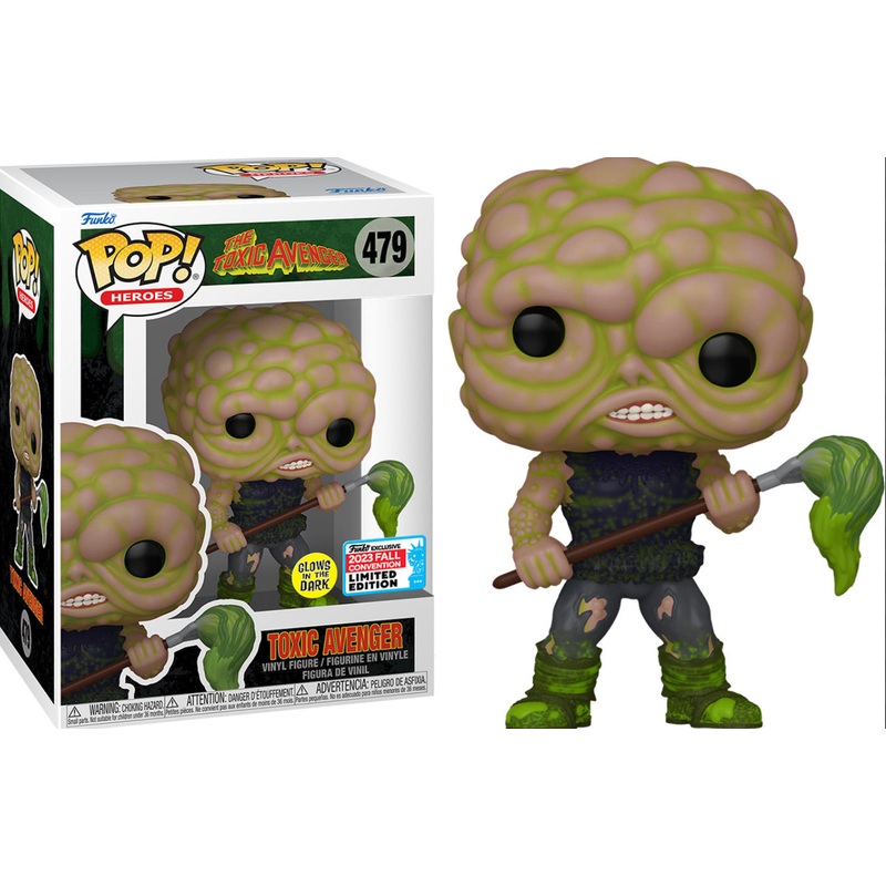 Funko Pop! The Toxic Avenger 479 Glows in the Dark Funko 2023 Fall Convention Exclusive + Free Protector