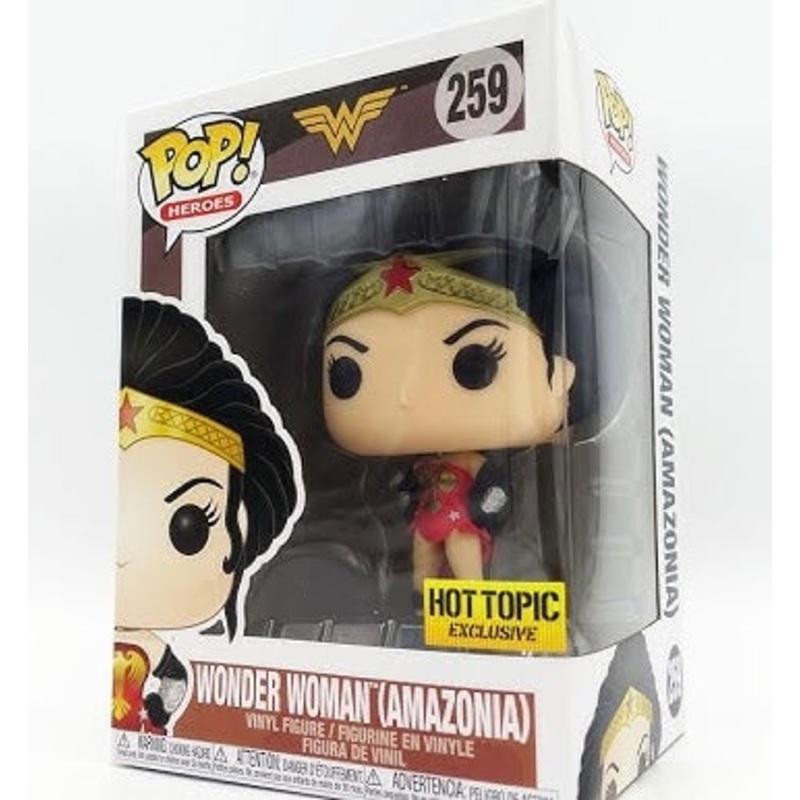 Funko Pop! Wonder Woman (Amazonia) 259 Hot Topic Exclusive (VAULTED) + Free Protector