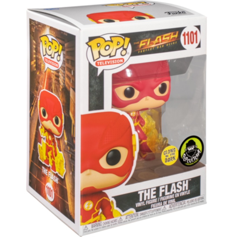 The Flash (Speed Force) (Glow In The Dark) Funko Shop exclusive Glows in the Dark Funko PoP! 1101  GITD + PoP Protector