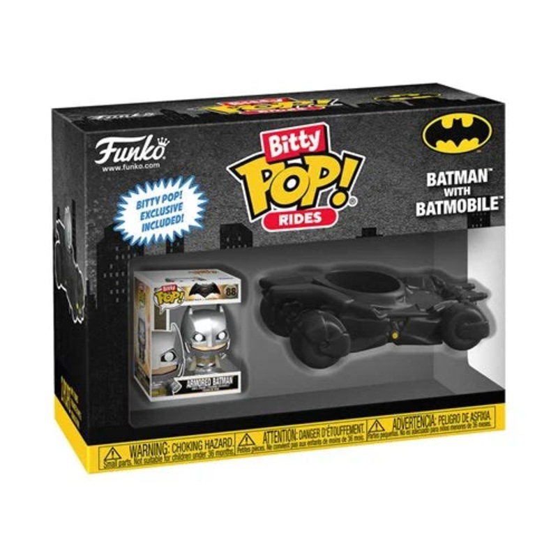 Funko Bitty Pop Rides! Batman with Batmobile 2-Piece Set