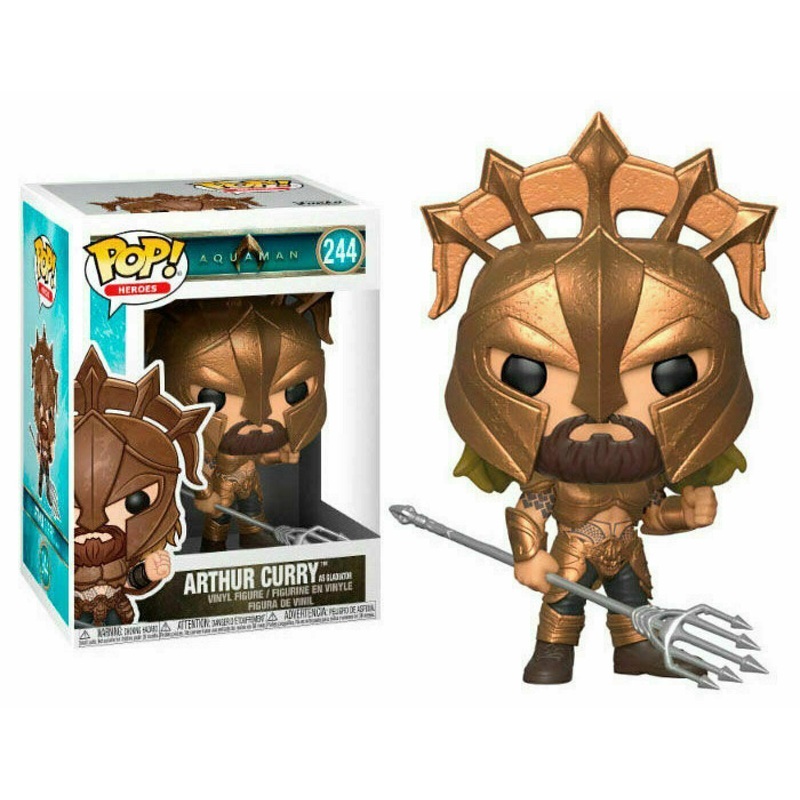 Funko Pop! Aquaman : Arthur Curry (As Gladiator) 244 (VAULTED) + Pop Protector