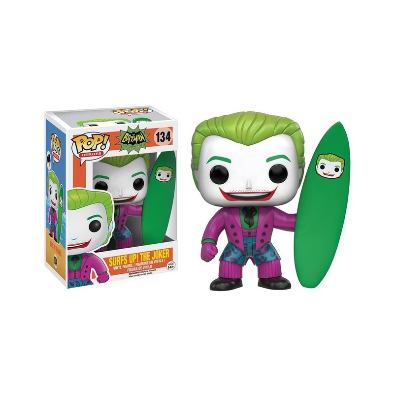 Funko Pop! Batman Classic TV Series : Surfs Up! The Joker 134 + Pop Protector