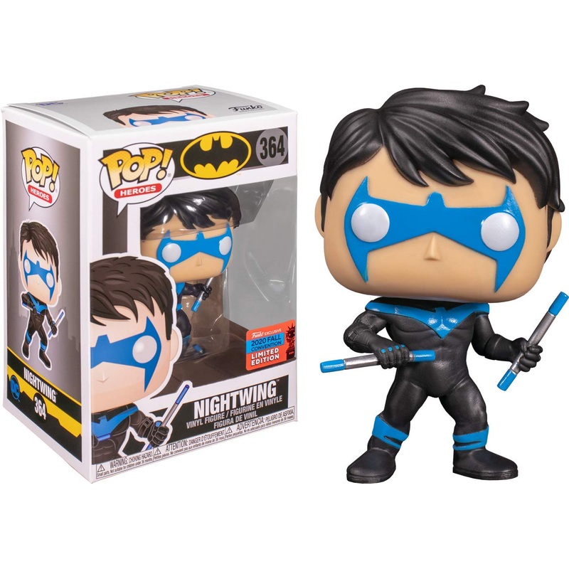 Funko Pop! Batman Nightwing 364 Funko 2020 Fall Convention Exclusive + Pop Protector