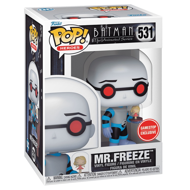 Funko Pop! Batman The Animated Series : Mr. Freeze 531 GameStop Exclusive + Pop Protector