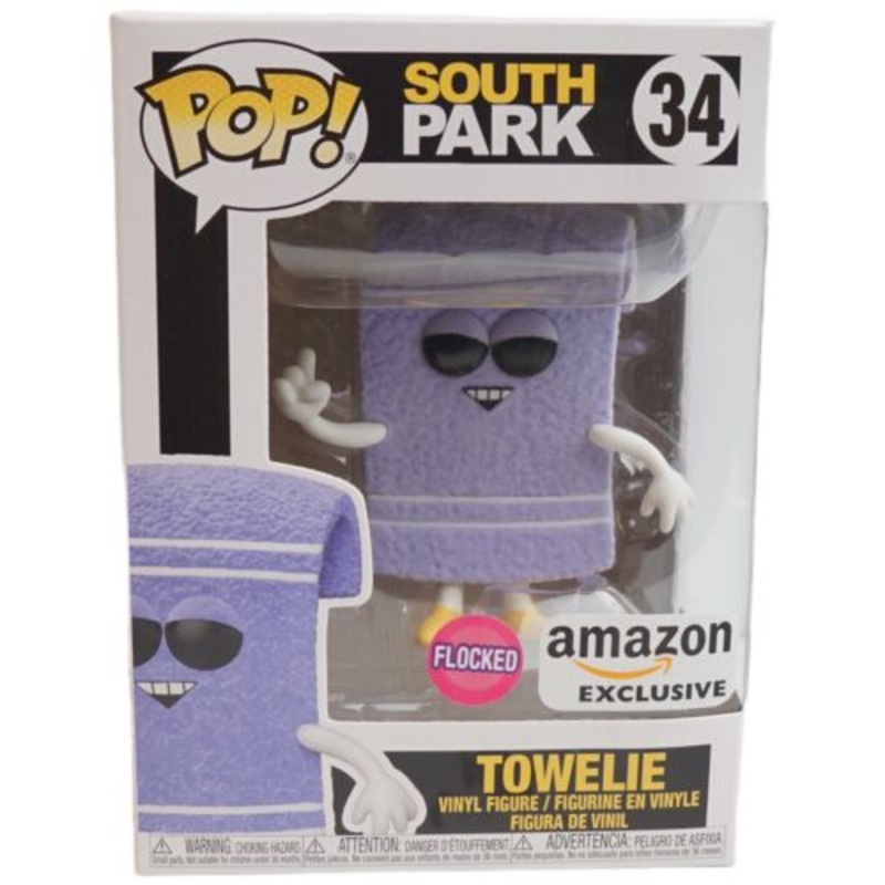 Funko Pop South Park Flocked Towelie #34 Amazon Exclusive With Protector