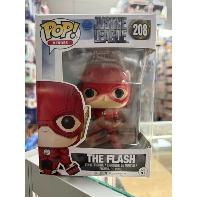 Funko Pop! The Flash #208 Heroes DC Justice League Vinyl Figure + PoP Protector