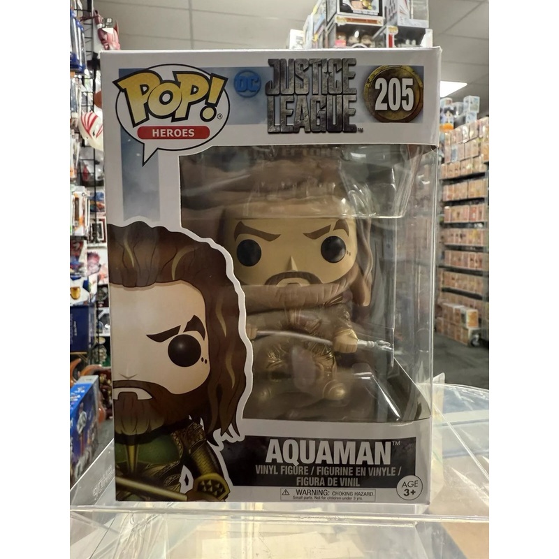 Funko Pop! Vinyl: DC Universe - Aquaman #205 + Protector ! Justice League