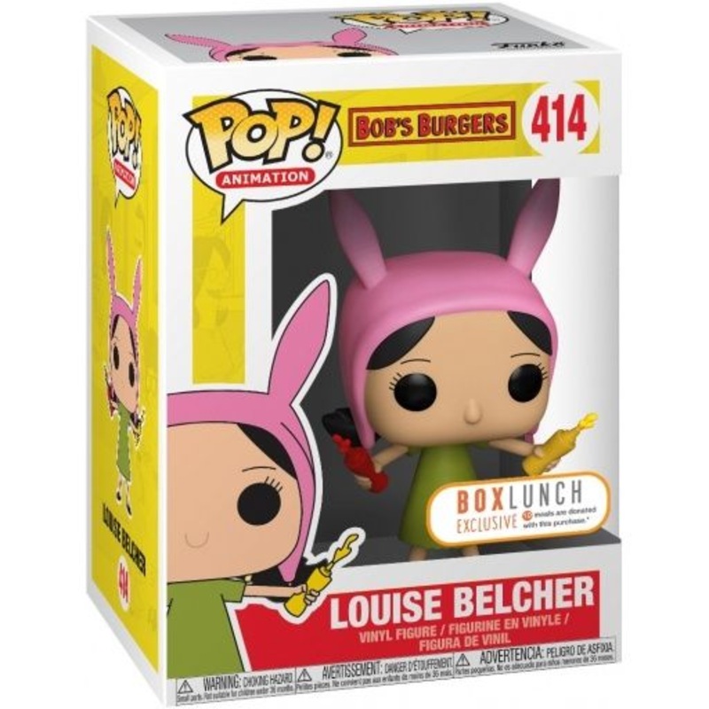 Funko Pop! Bobs Burgers Louise Belcher 414 BoxLunch Exclusive + Free Protector