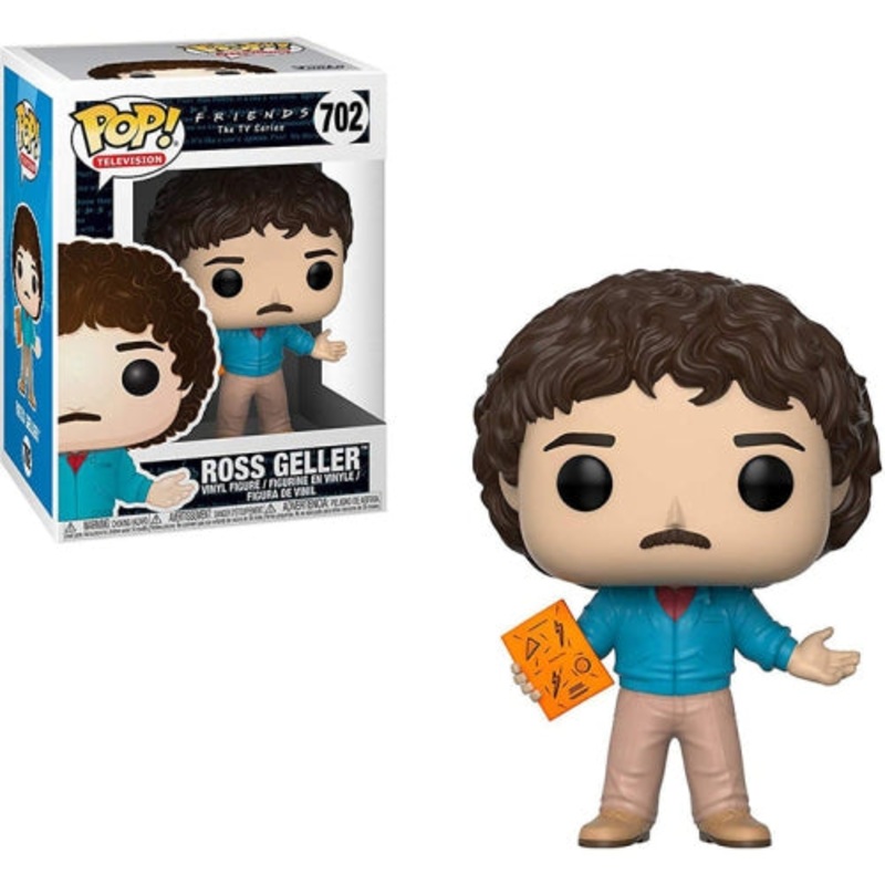 Funko Pop! Friends The TV Series Ross Geller (80s) 702 + Free Protector