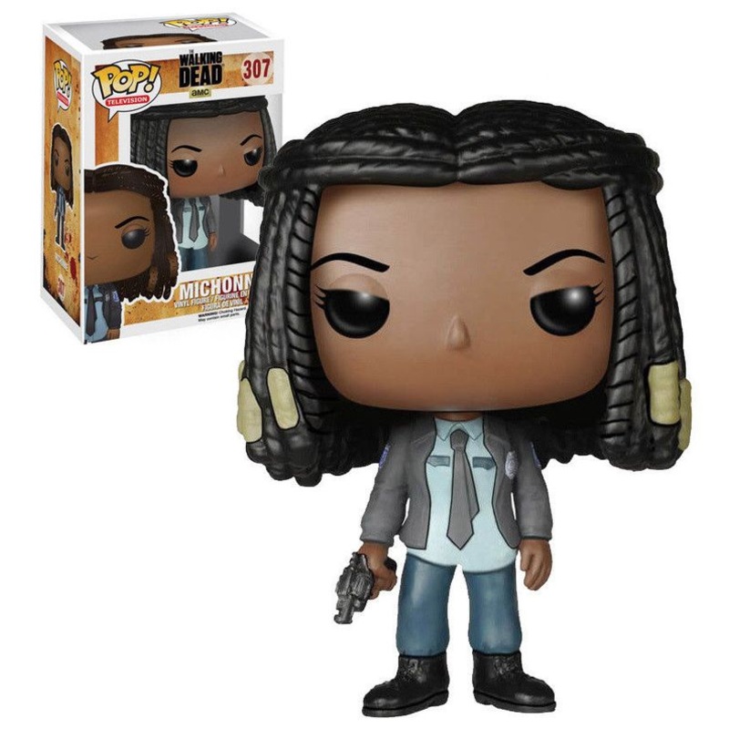 Funko POP! - Television - The walking dead - #307 - Michonne as Cop + (VAULTED) (box ware) PROTECTOR!