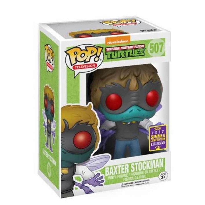 Funko Pop! BAXTER STOCKMAN 507 2017 SUMMER CONVENTION Exclusive TMNT + Protector