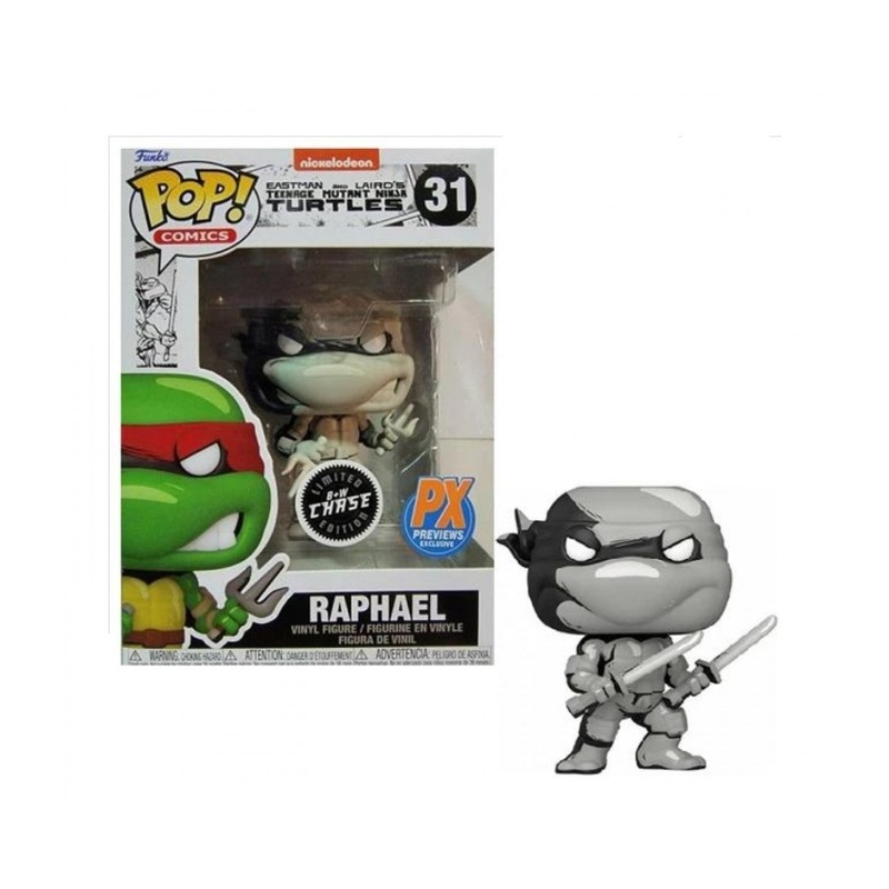 Funko POP! Comics: Teenage Mutant Ninja Turtles #31 - Raphael + Chase PX Exclusive + Protector