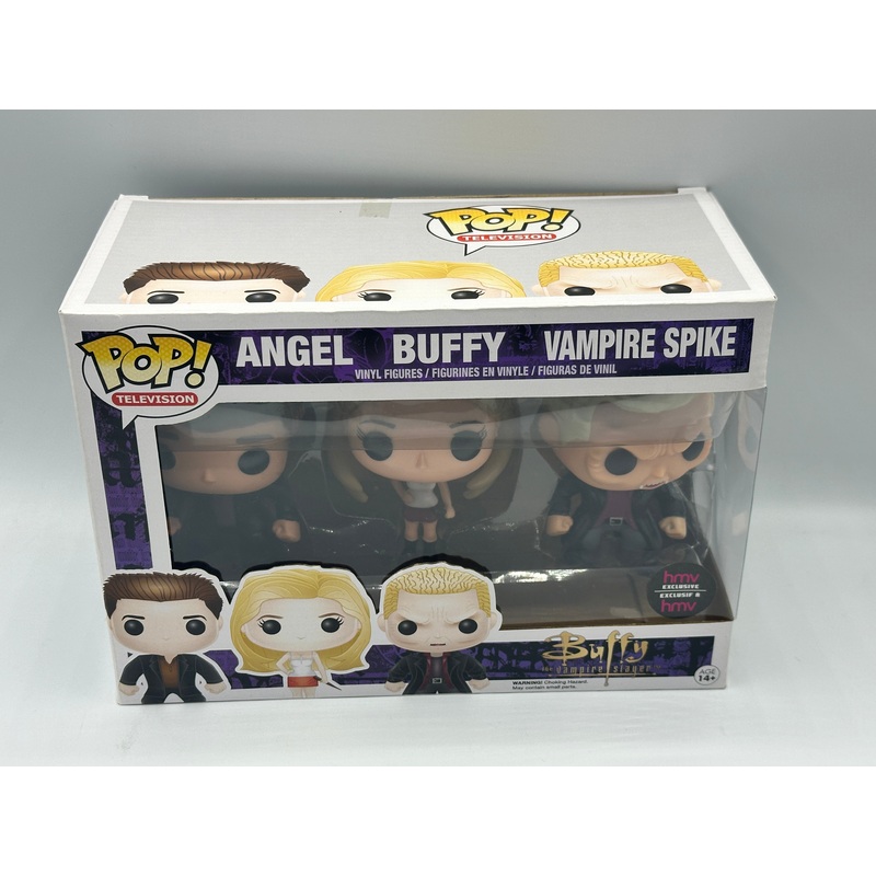 Rare Angel Buffy Vampire Spike 3-pack Funko Pop! Television HMV Buffy The Vampire Slayer