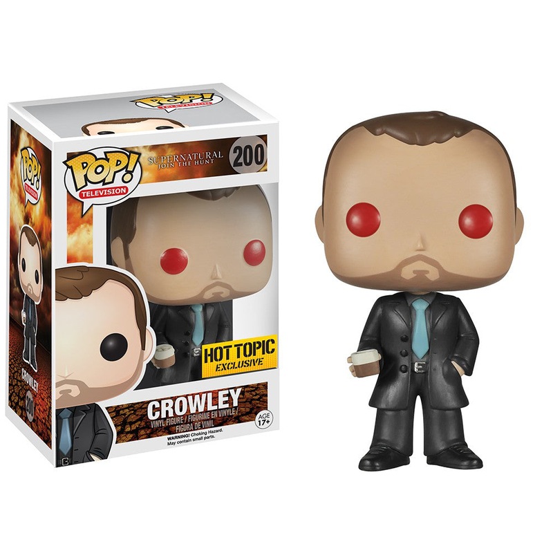 Funko Pop! TV Supernatural 200 Crowley Hot Topic Exclusive + PoP Protector