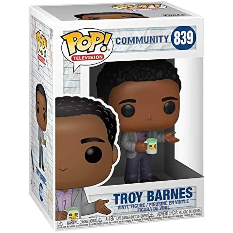 Funko Pop! Community - Troy Barnes 839 + Free Protector (VAULTED)