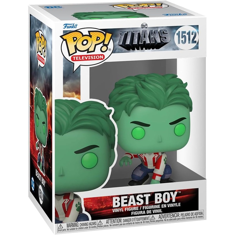 Funko Pop! DC Titans - Beast Boy 1512 + Free Protector