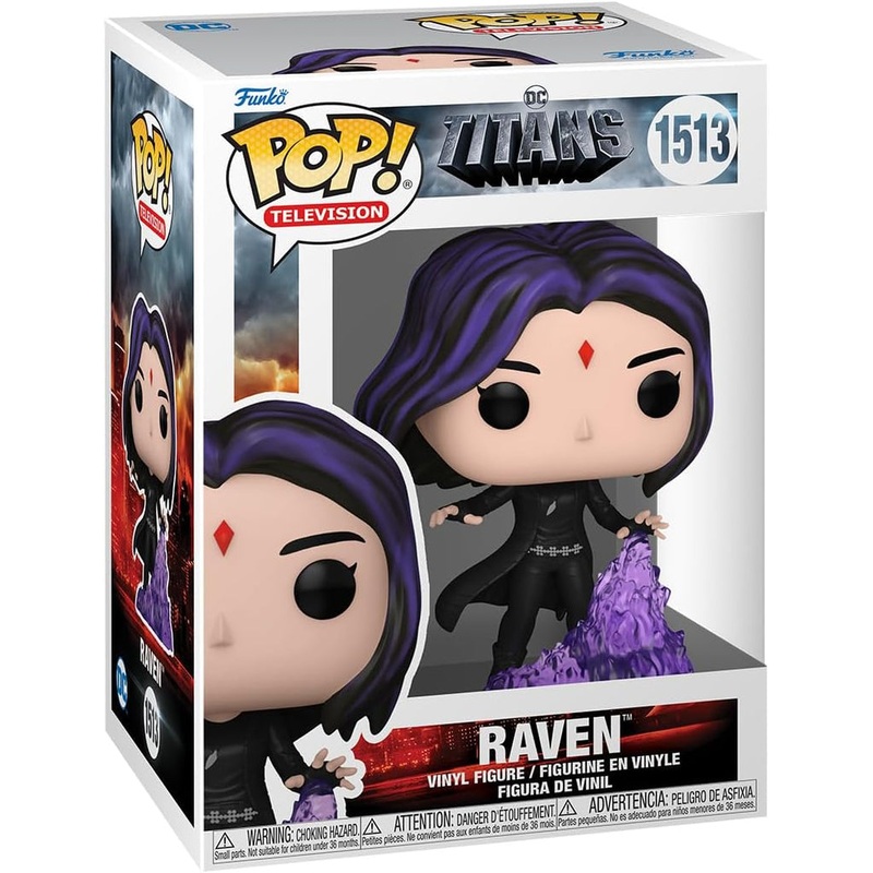 Funko Pop! DC Titans - Raven 1513 + Free Protector