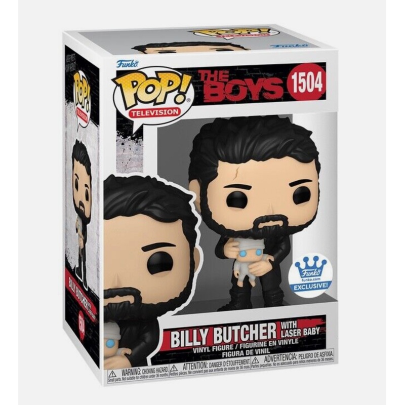 Funko Pop #1504 The Boys Billy Butcher with Laser Baby Funko Shop Exclusive + PoP Protector
