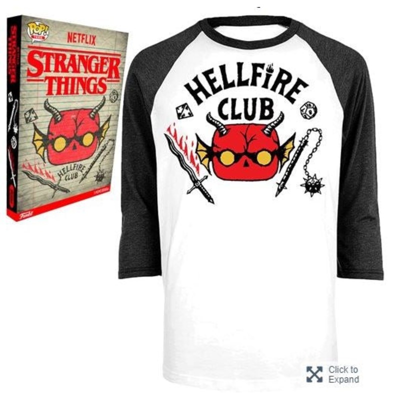 Netflix Stranger Things Hellfire Club Unisex XL Short Sleeve Boxed T-Shirt