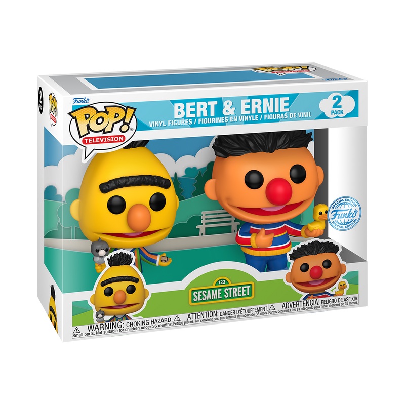 Funko Pop! 123 Sesame Street : Bert & Ernie Funko Special Edition 2 Pack
