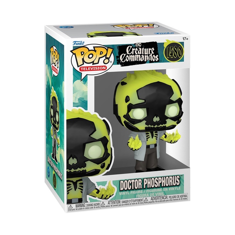 Funko Pop! DC Creature Commandos : Doctor Phosphorus 1480 + Pop Protector