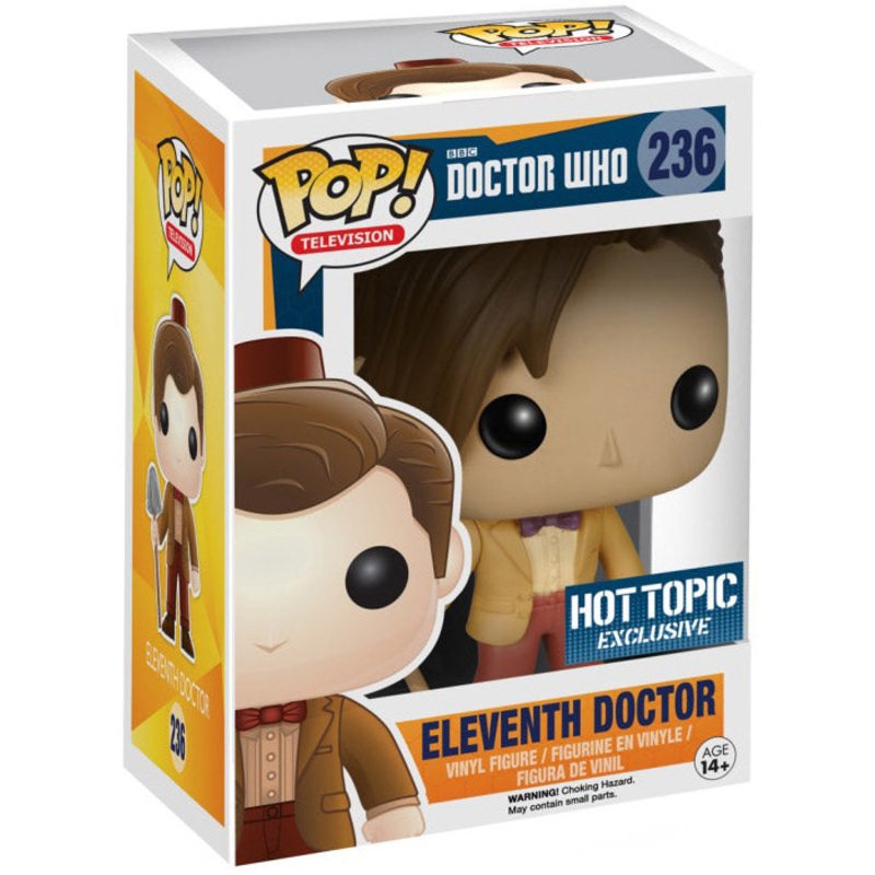 Funko Pop! Doctor Who : Eleventh Doctor 236 Hot Topic Exclusive (VAULTED) (slight box ware) + Pop Protector